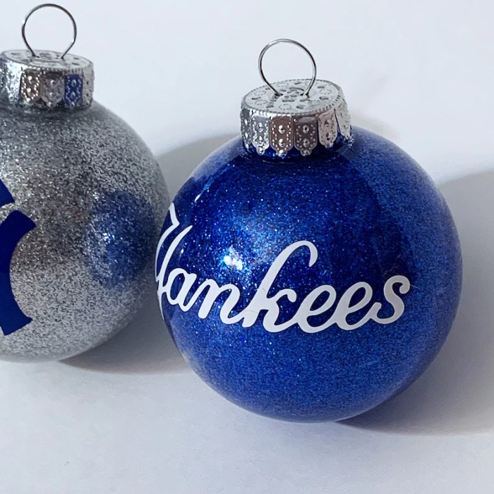 York yankees ornaments shatterproof backorder