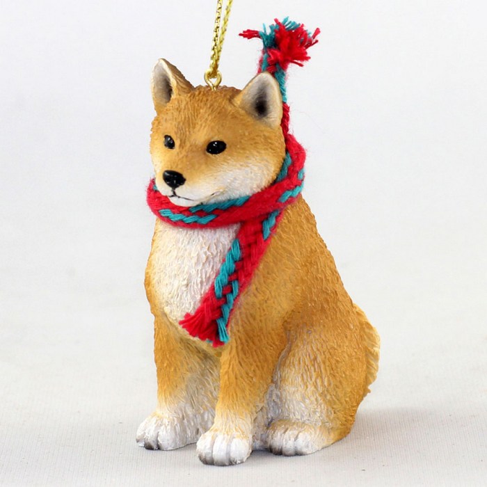 Shiba inu christmas ornament